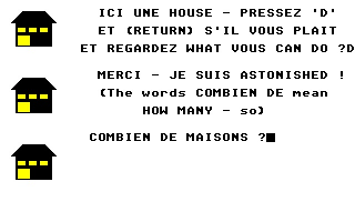 Franglais atari screenshot